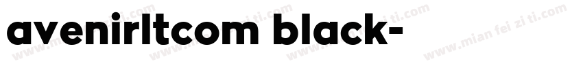 avenirltcom black字体转换
